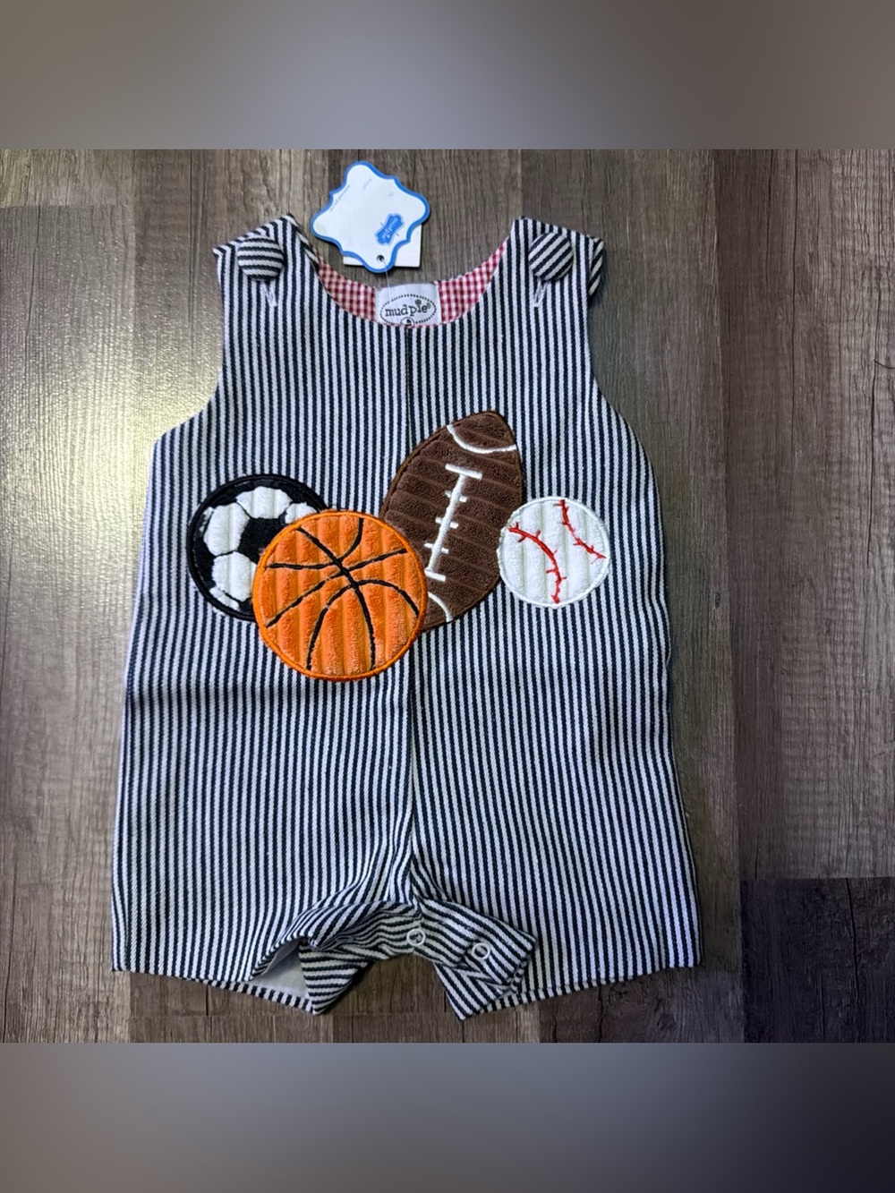 NWT Mudpie Sports Jon Jon size 0-6 months